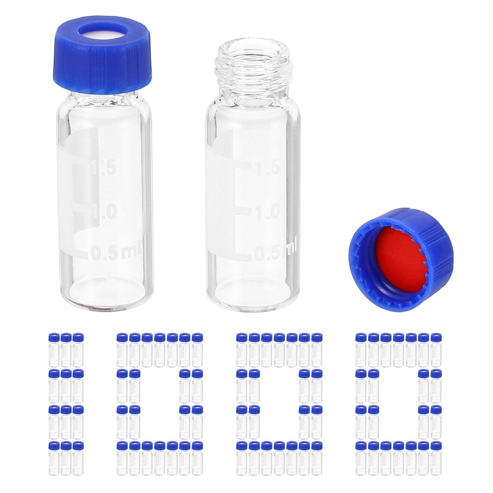 2ml Vial Self-Sampler, 1000pcs Red Patch PTFE & White Silicone Sets