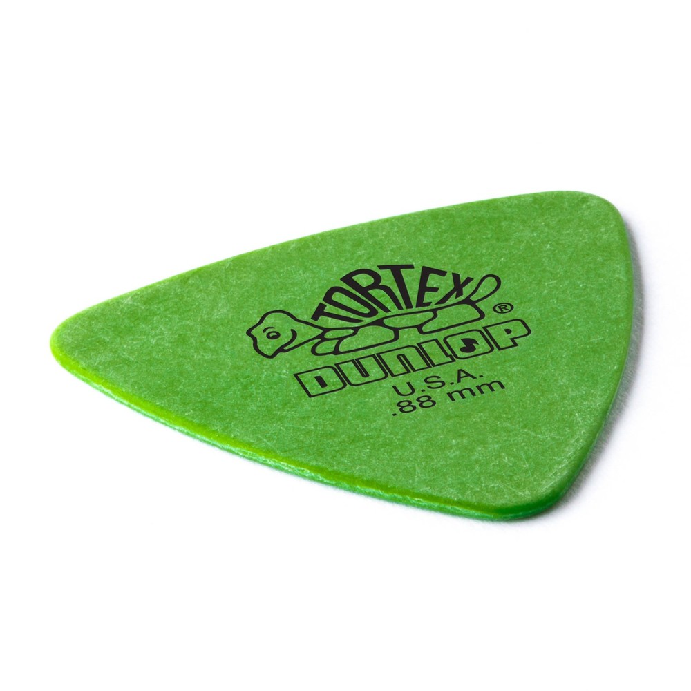 Tortex Triangle Pick .88MM 0.88mm, GREEN