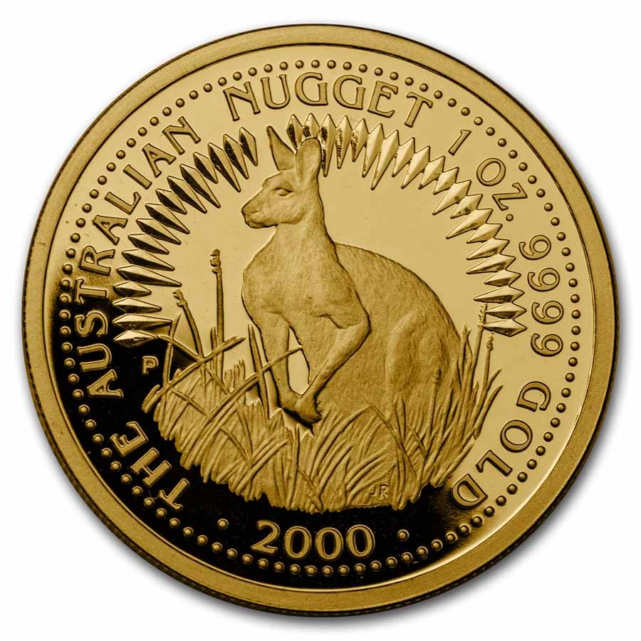 2000 Australia 1 oz Proof Gold Nugget