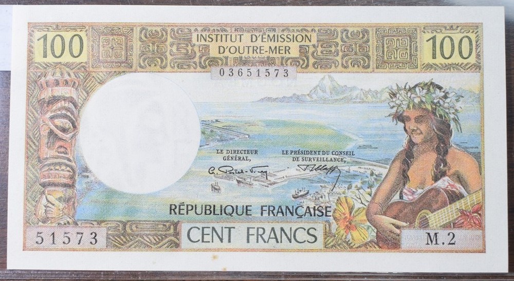 New Caledonia $100 Cent Francs Note - UNC - CAT $135