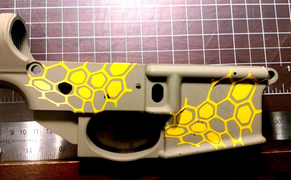 VINYL HIGH BAKE HEAT GUN STENCIL - E-Z STENCIL PACK - for Kryptek© style pattern