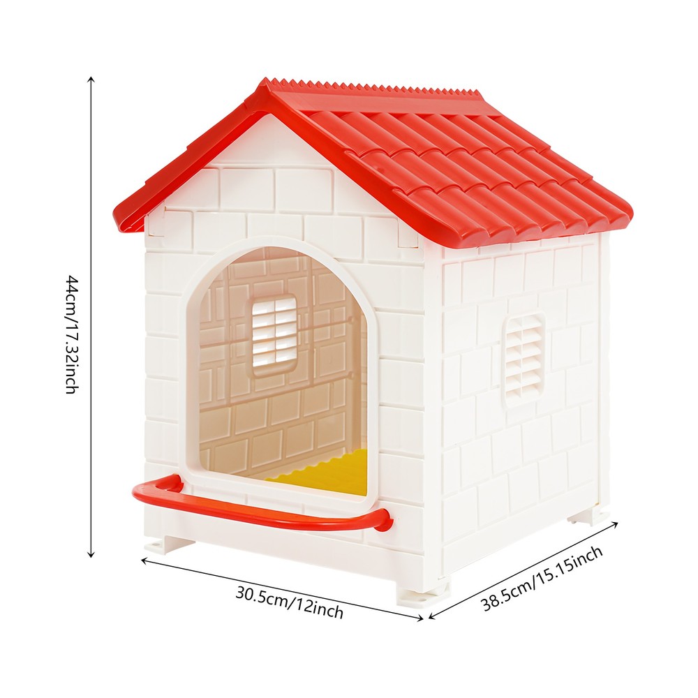3 PCS Chicken Nesting Boxes Nesting Box with Nesting Pad for Laying Eggs Red