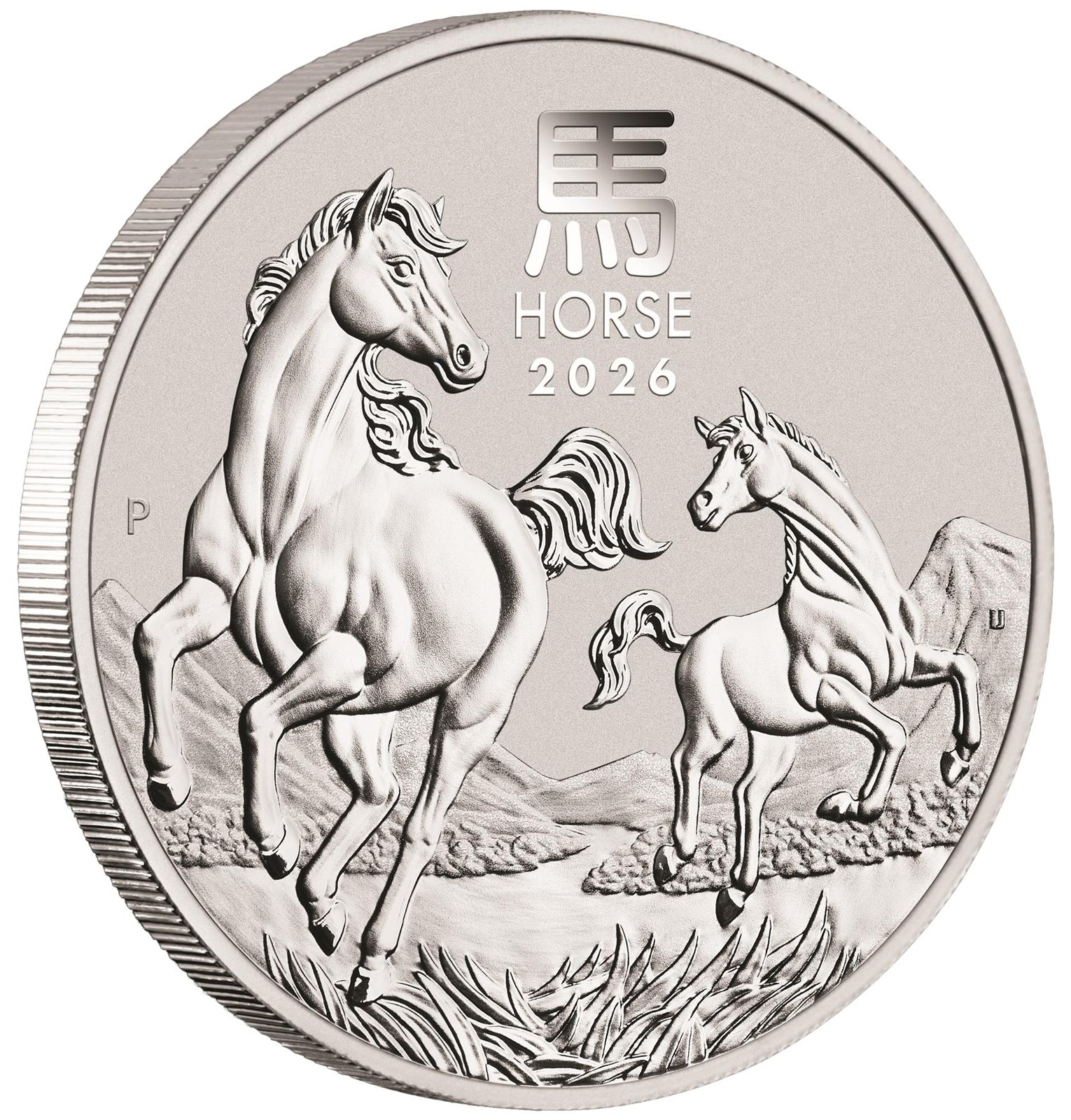 2026 P Australia Silver Lunar Series III Year of the Horse 1/2 oz 50C - BU