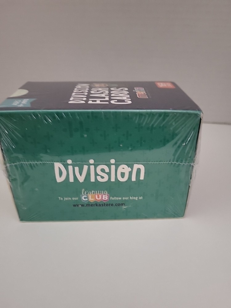 Merka Educational Math Flash Cards Division 169 Cards
