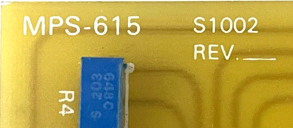 MPS-615 Circuit Board PCB-106 REV. A