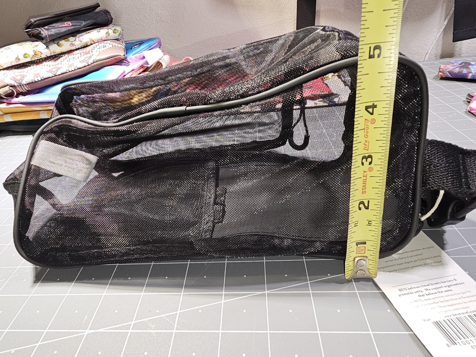 BEÍS Shower Kit Black Toiletry Travel Bag