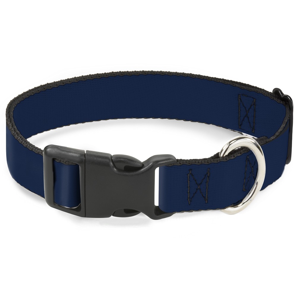 Plastic Clip Collar Navy NARROW-Medium 8.5-12"