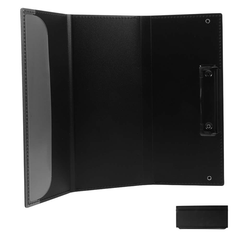 Nursing Binder Foldable Bedside Notes Clipboard Black Folding Clipboards