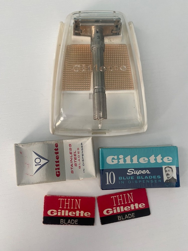 Gillette Razors Slim Adjustable Super Speed Tech Contract Improved 207 Blades DE