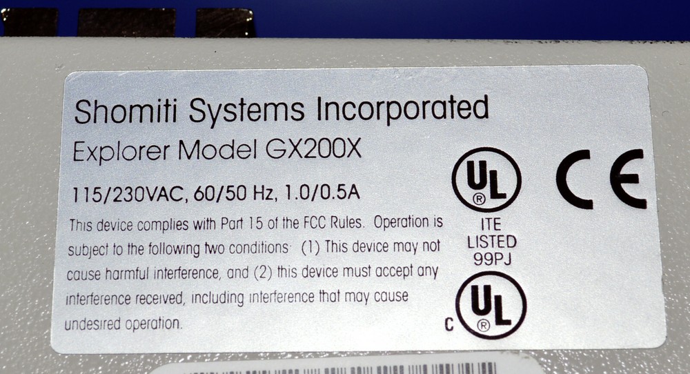 Shomiti Systems Explorer Ethernet Analyzer System GX200X / Barely Used