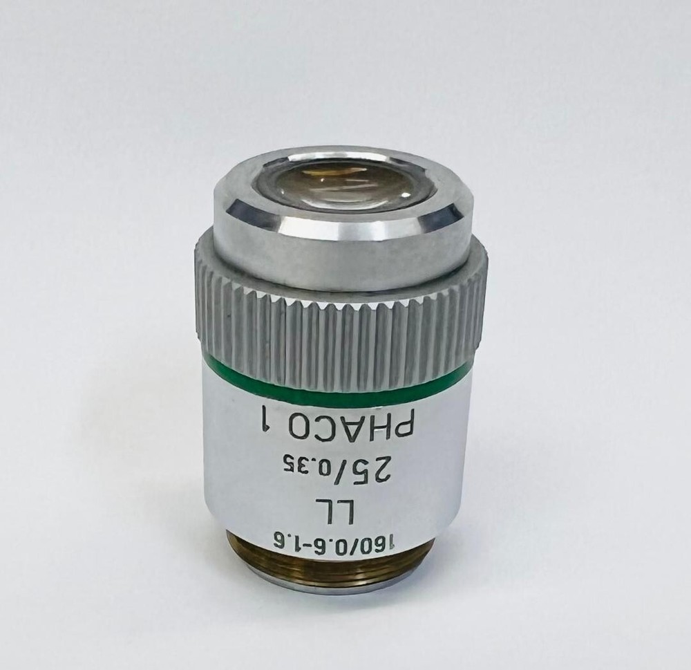 Leitz 25X LL Phaco 1 Phase Contrast Extra Long Working Microscope Objective Lens
