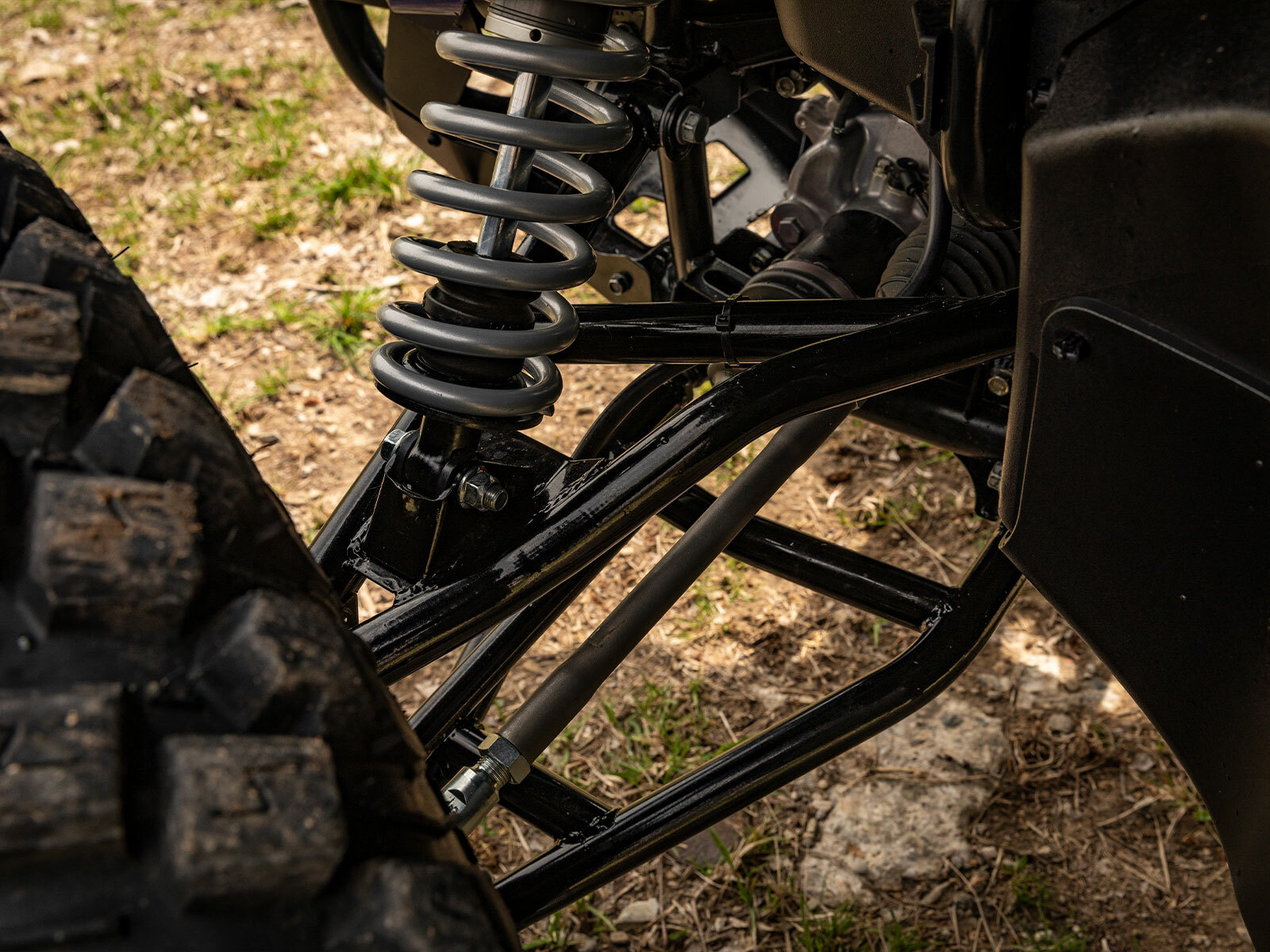 SuperATV Honda Talon 1000X 1.5" Forward Offset High Clearance A-Arms - Black