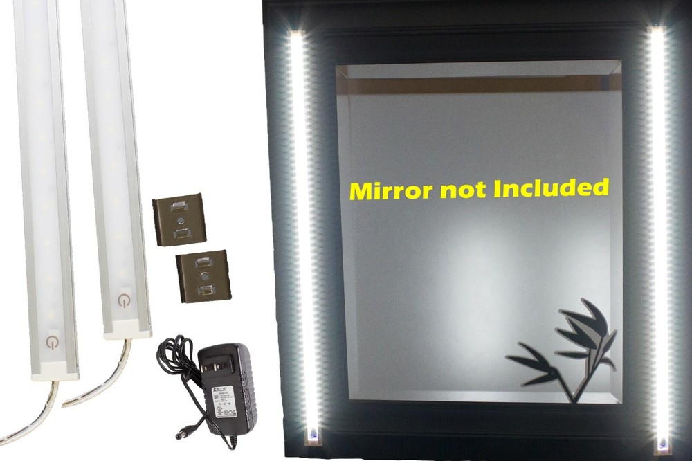 Makeup Mirror LED LIGHT for Vanity mirror Side light + Touch Switch + UL POWER