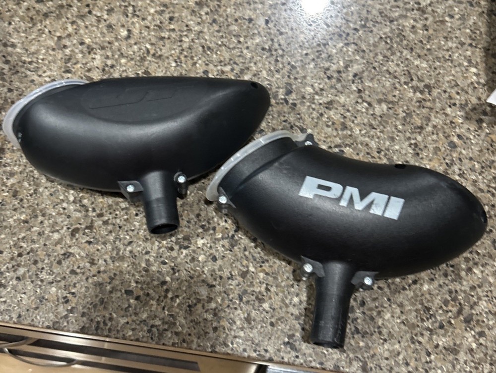 JT PMI Gravity Feed Paintball Hopper 2 Pack Black