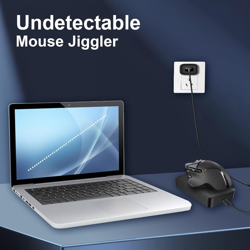 Undetectable Mouse Jiggler, Automatic Mouse Mover, Keep PC Active, No Software