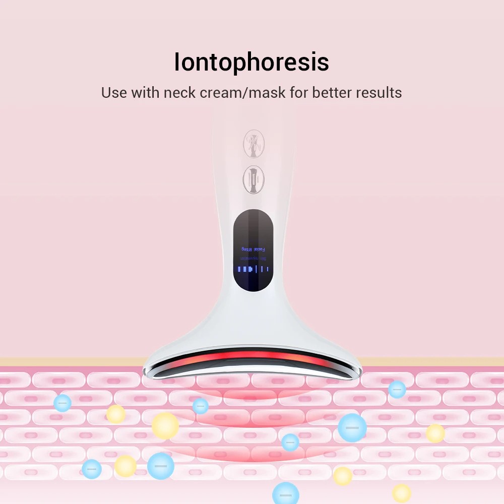Hot LCD Neck Toning Device - White