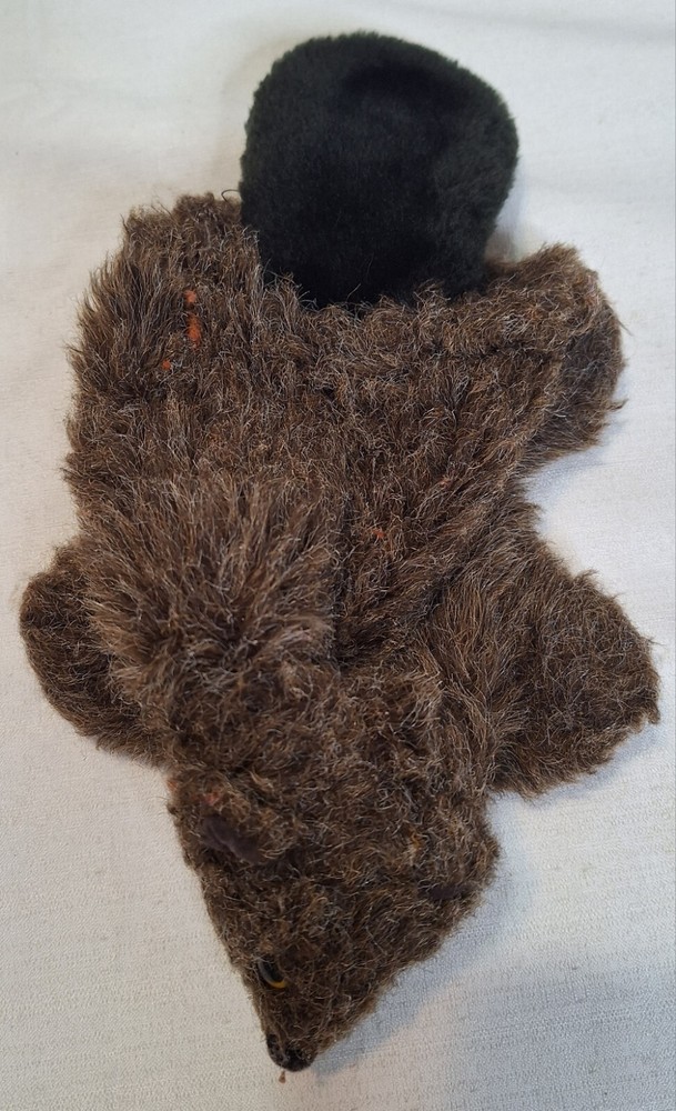 Furry Folk Beaver Hand Puppet 12"