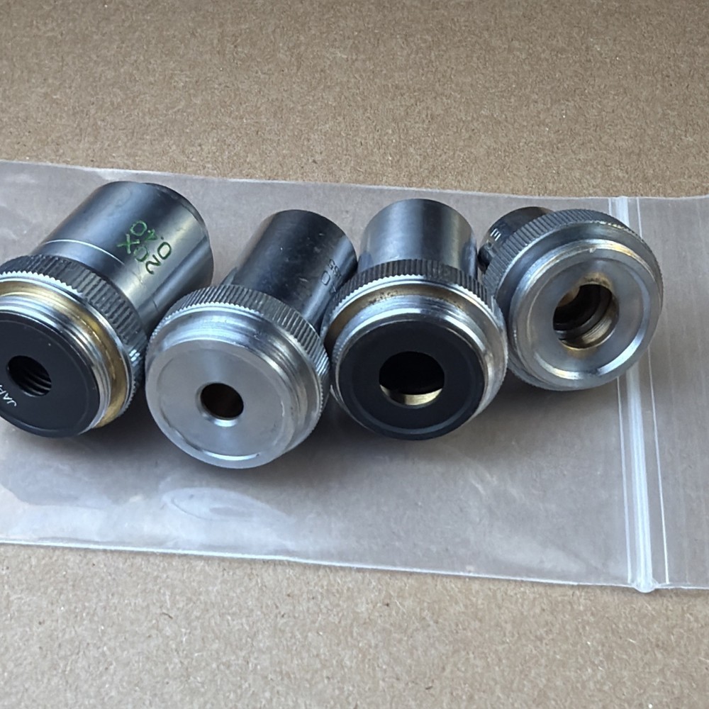 Edscorp Microscope Objective Lot 5x 10x 20x 40x Japan