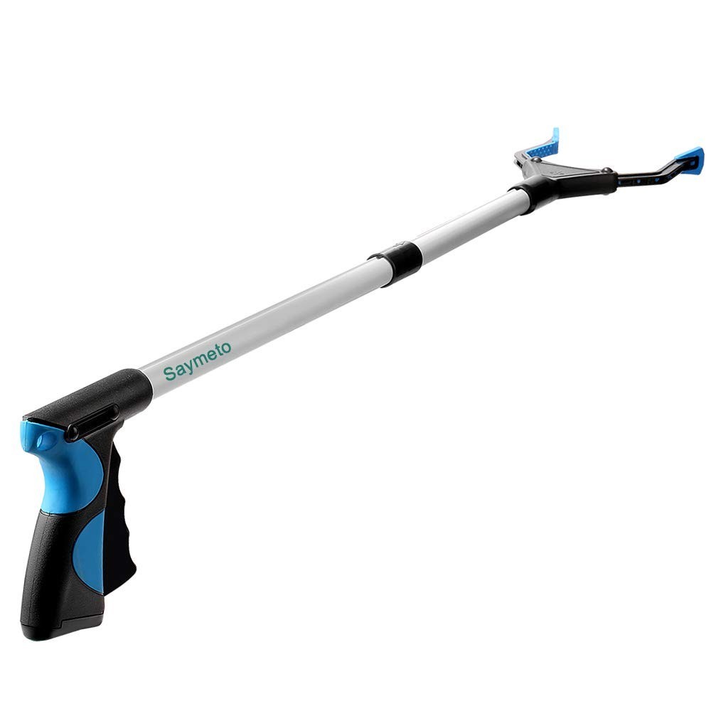 Blue1 32-Inch Rubberized Grabber Tool - Lightweight, Foldable & Ergonomic Design