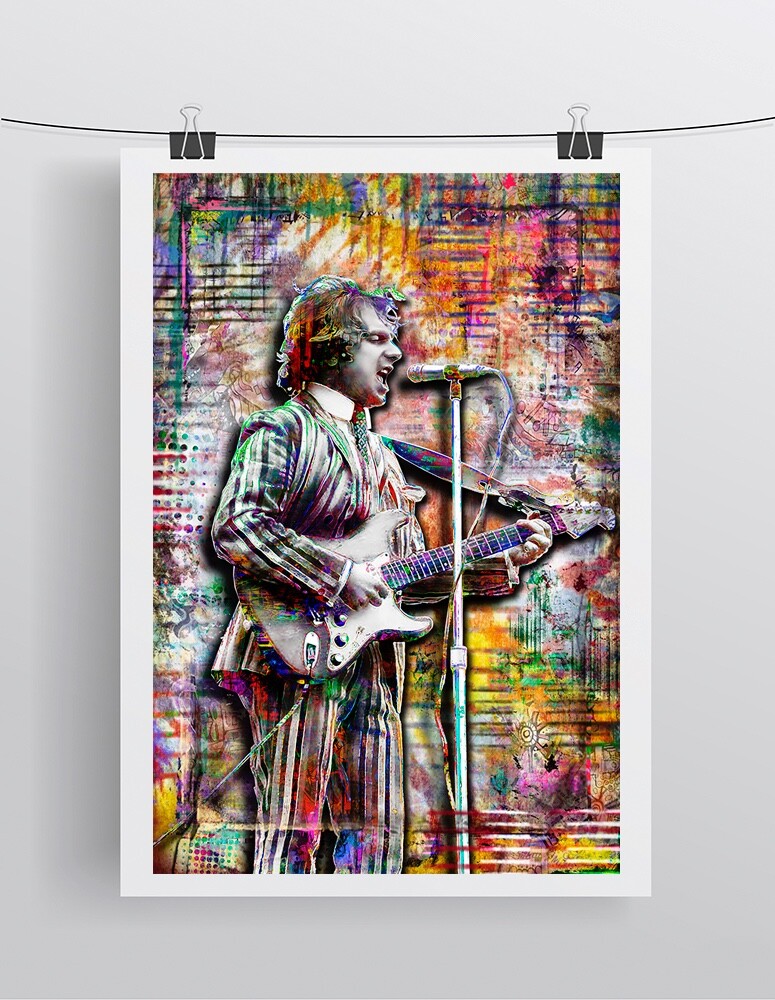 Van Morrison 8x12in Poster, VAN MORRISON Young Print Art Free Shipping US