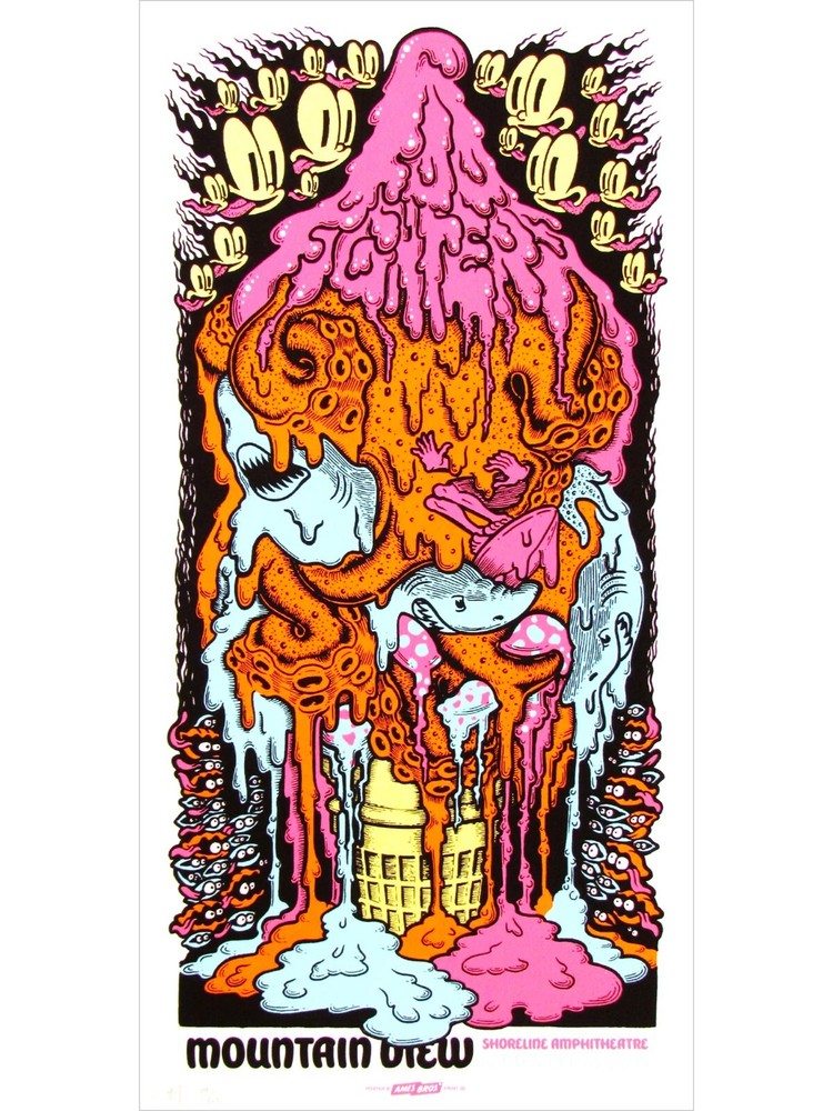 FOO FIGHTERS MTN. VIEW 2018 Tour Poster signed & numbered