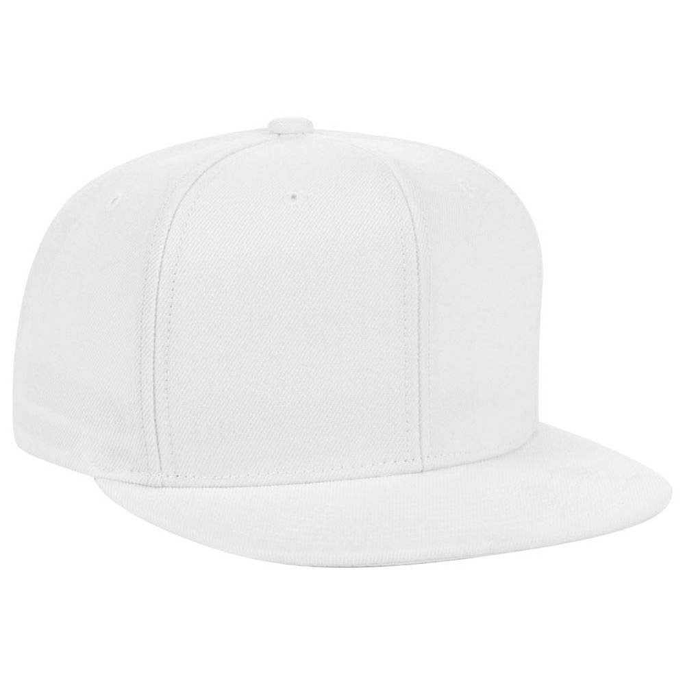 Mitchell & Ness Blank Classic Snapback Cap One Size White
