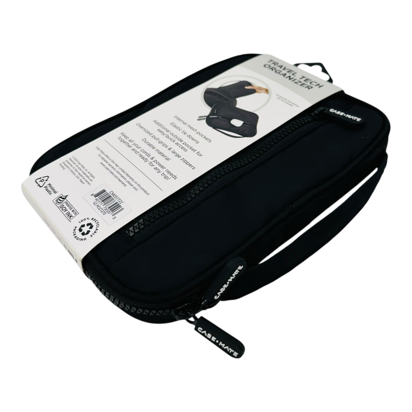 Case Mate Travel Tech Organizer for Device Accessories Black