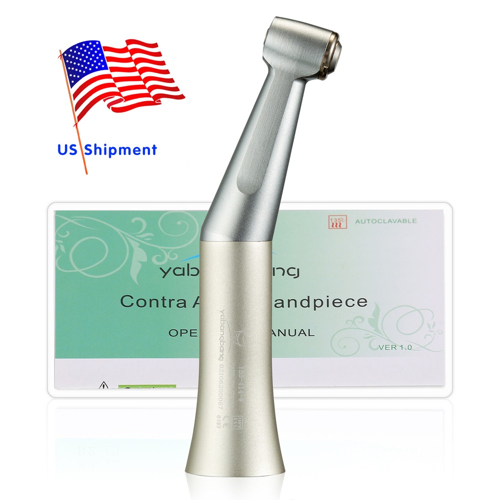 YABANG Dental Low Speed Push Button Type Contra Angle Handpiece 1:1 E-type FX23