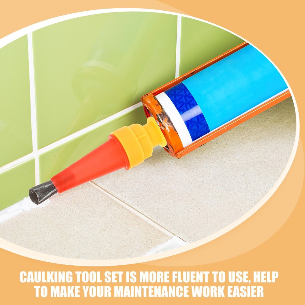 Caulking Tips Reusable Applicator Finishing Tool Extension Nozzle Replacement