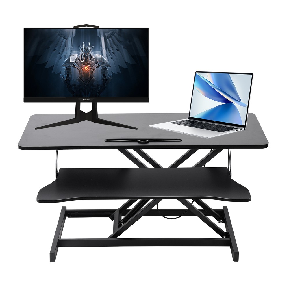 37" Height Adjustable Office Desk Riser Standing Desk Converter