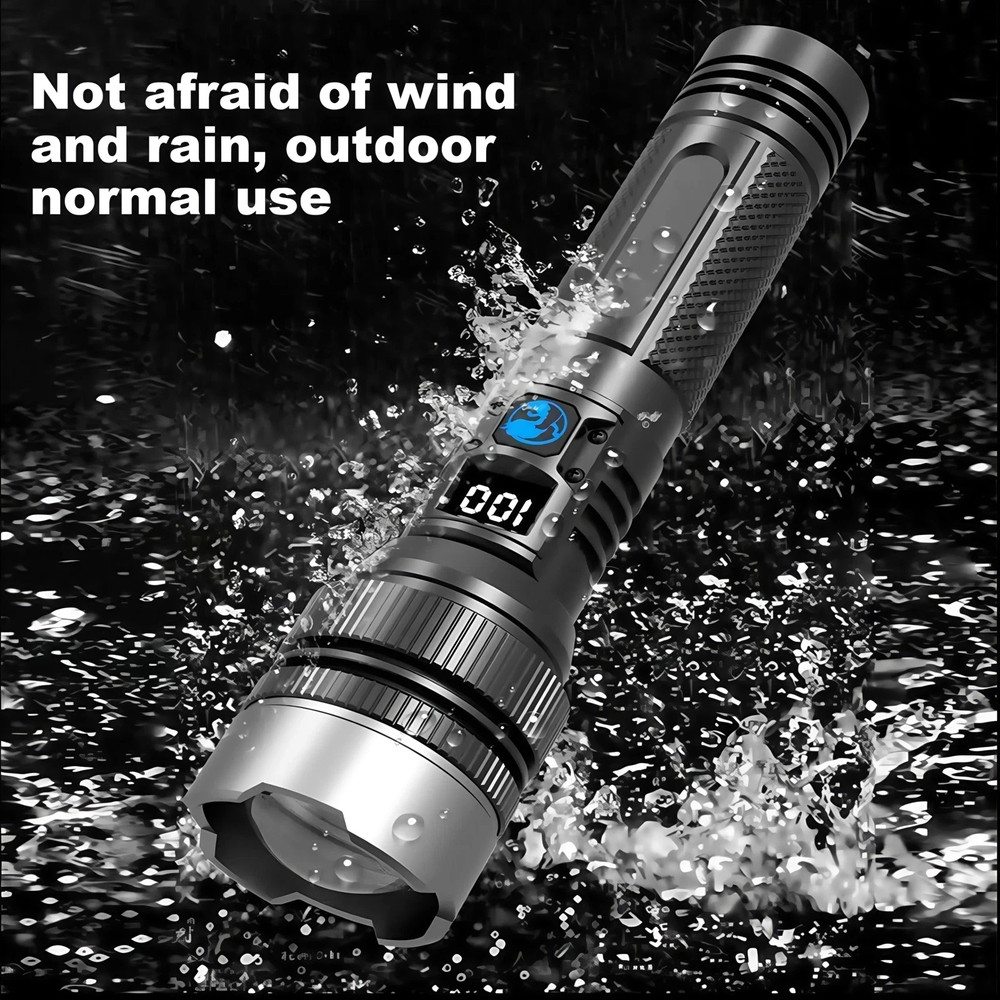 99000000 Lumen Super Bright LED Tactical Flashlight Rechargeable LED Work Lights
