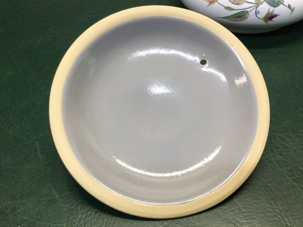 MCM Denby Langley England ~ Covered Baking Dish Casserole ~ Spring Leaf