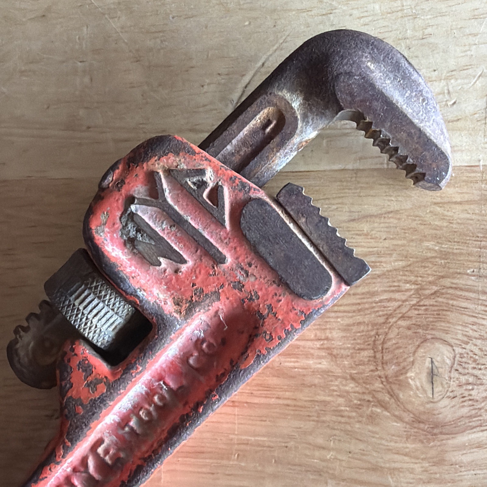 The NYE Tool Co. 8" Pipe Wrench D8 Vintage Chicago USA READ!