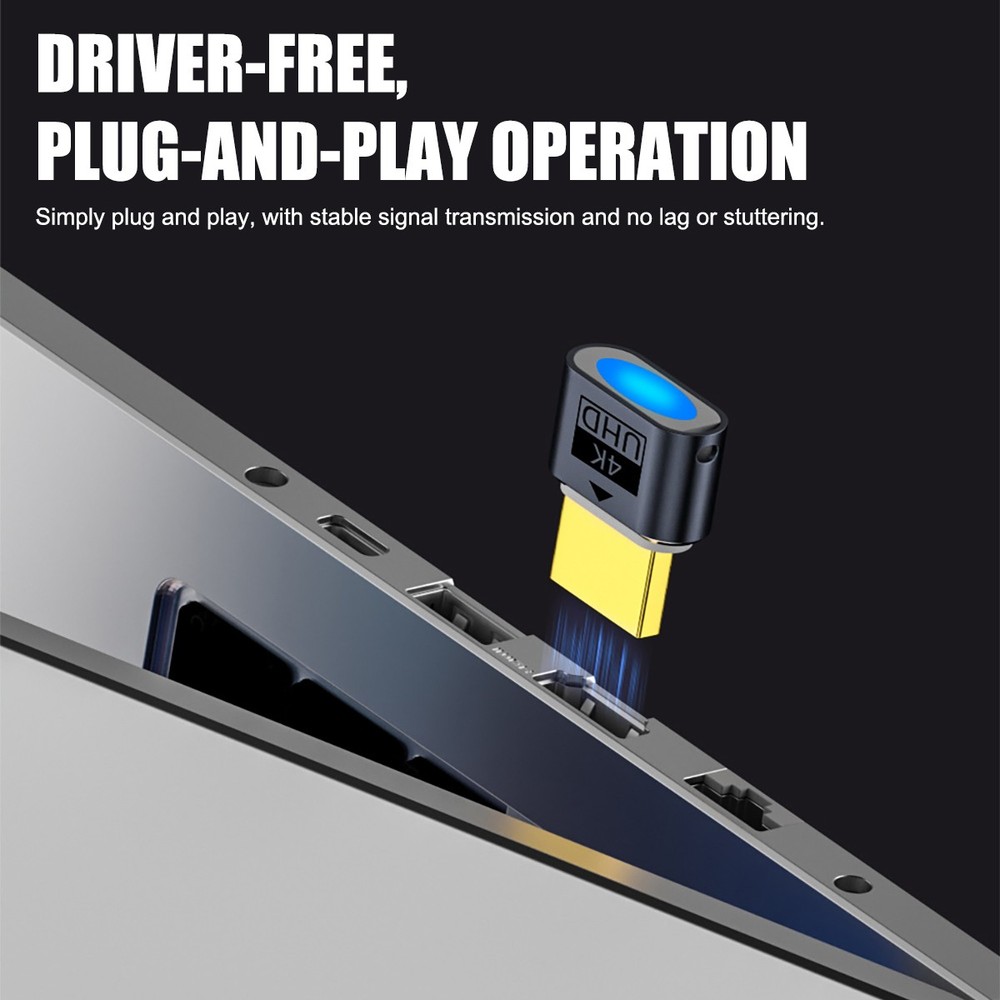 New 4K HDMI Dummy Plug Virtual Display Headless Adapter EDID Emulator for PC Mac