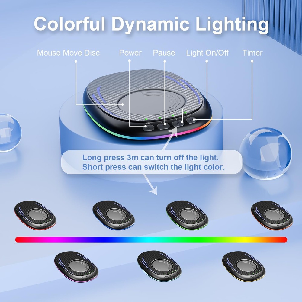 Undetectable Mouse Mover,Ultra-Thin & Silent Mouse Jiggler with Timer,Driver-...