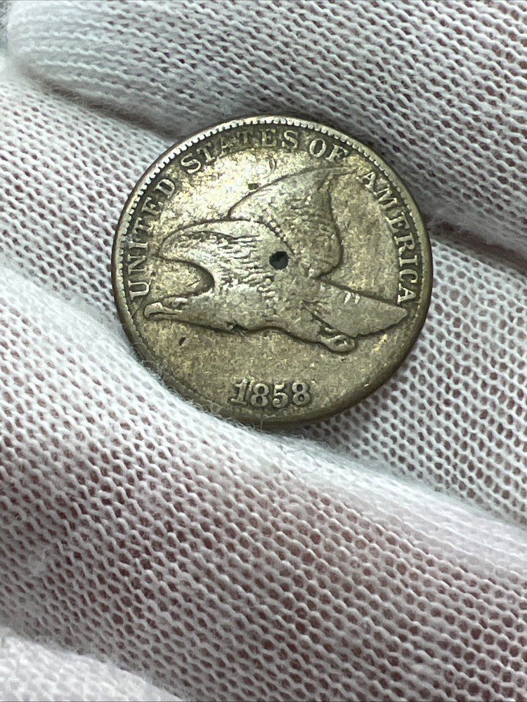 1858 Flying Eagle Cent, Nice Condition type coin, Free shipping