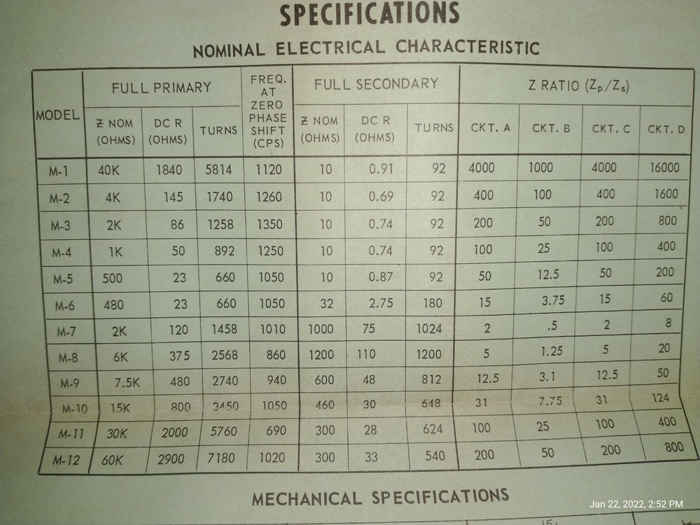 12 NOS James Audio Input Transformers-