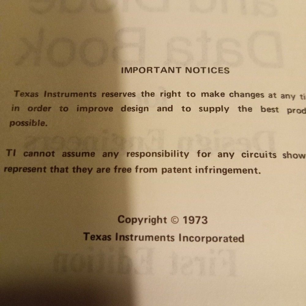 The Transistor And Diode Data Book 1973 Texas Instruments