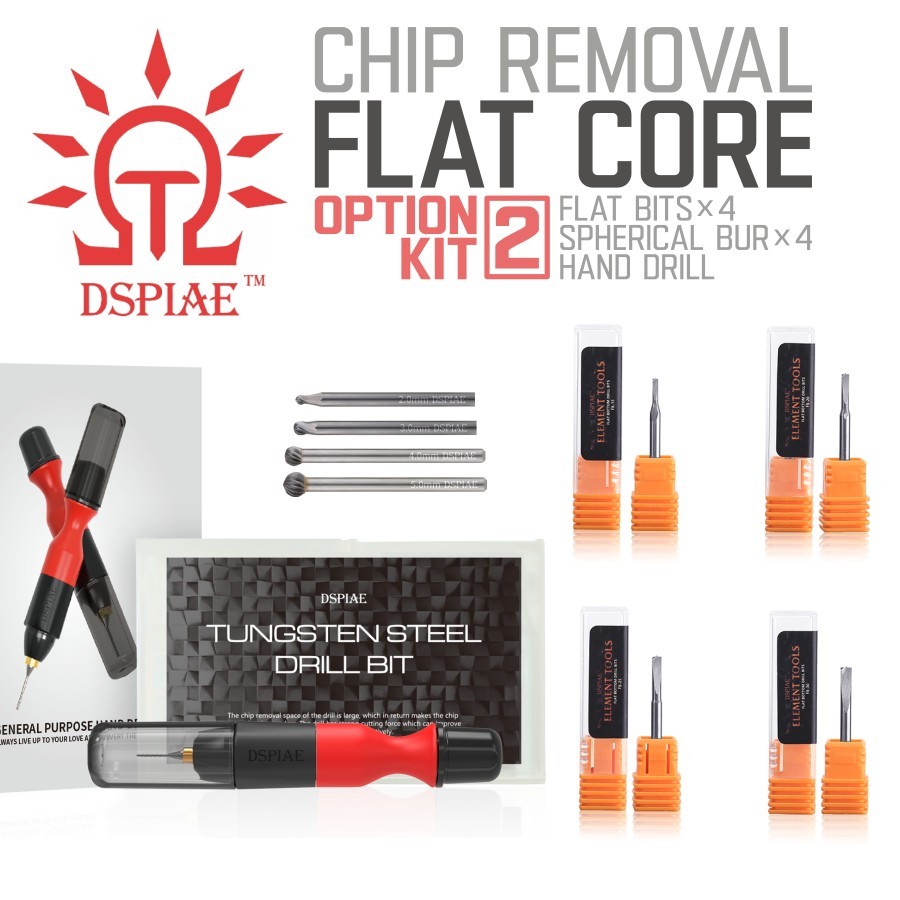 DSPIAE: Flat Core Drilling & Chamfering [Option Kit 2] Photo Etch Chip Removal