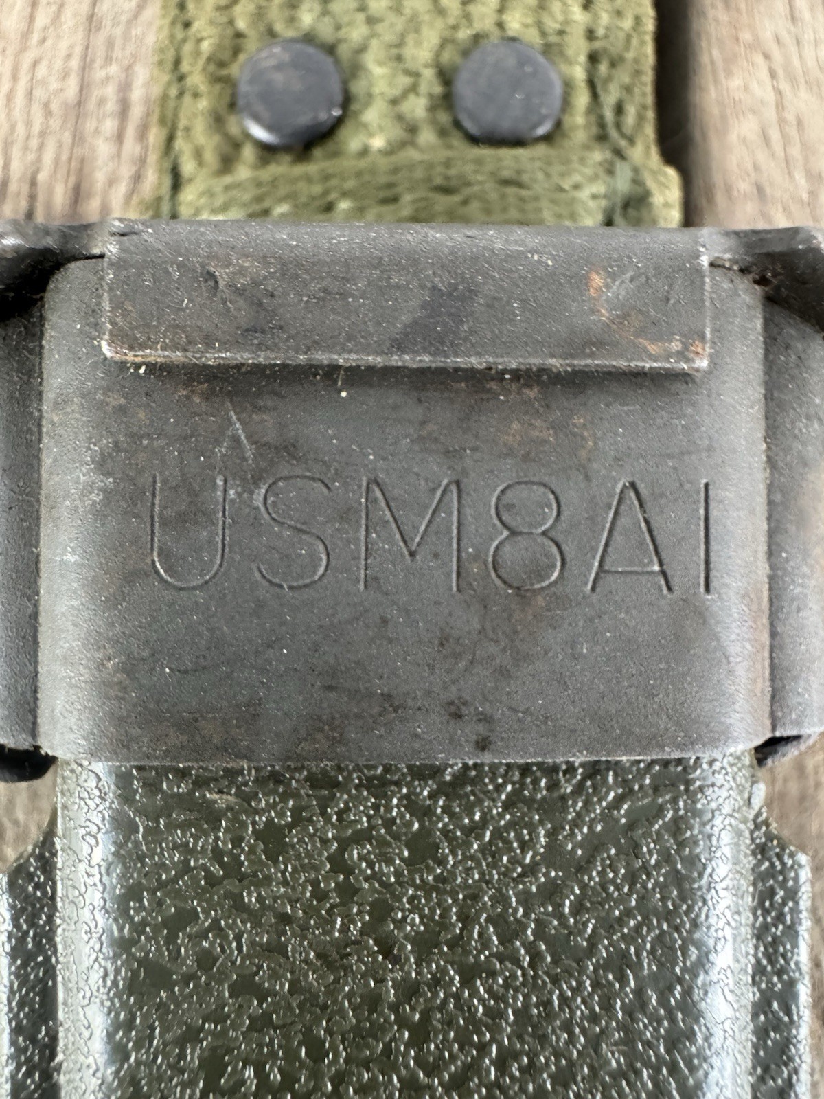 Vietnam Era M-7 COLT BAYONET AND SCABBARD MADE BY Colt Excellent ! 1963