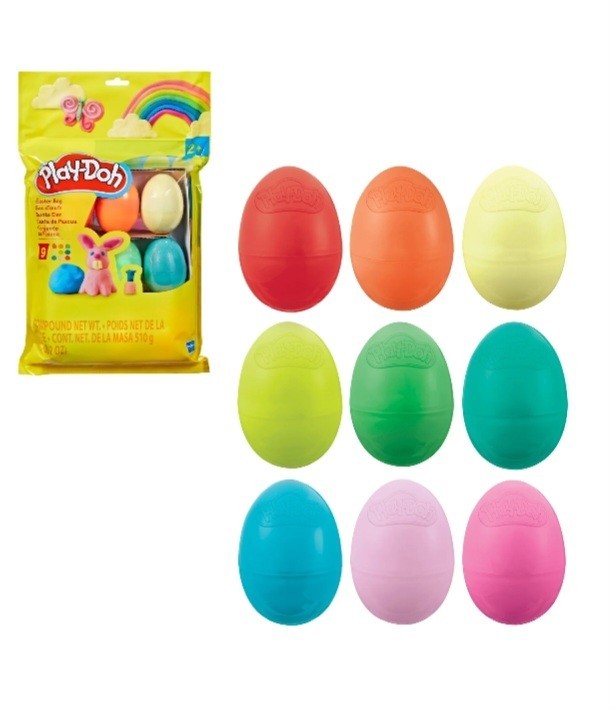 Play-Doh Easter Bag 9 Eggs Modeling Clay Set Multicolor 2023
