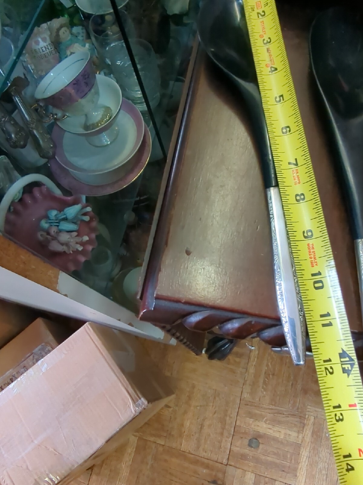 Vintage Towel Silver plate 1968 Candleglow Salad Serving Set