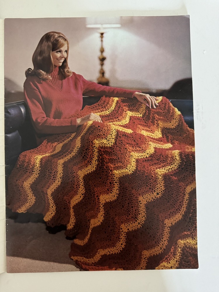 1968 Sears KNITTING PATTERN Handknit Collection Ease & Elegance Booklet MCM MOD
