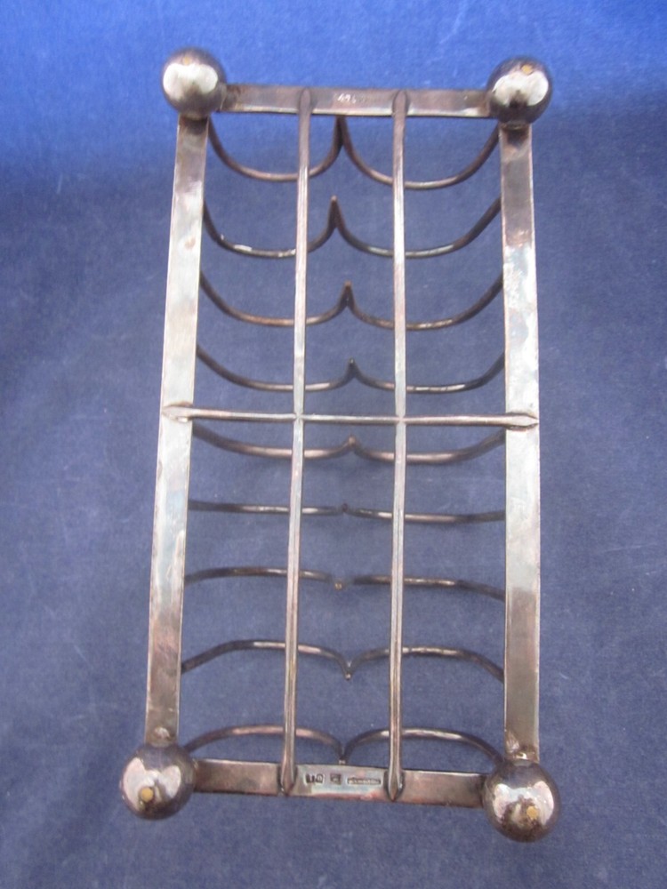 Christofle Silverplate 8 Slice Toast Caddy 947088 BROKEN WELD & HANDLE