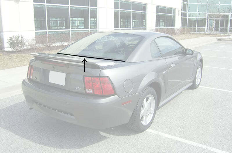 1994-2004 Ford Mustang Coupe Rear Window Lower Rubber Weatherstrip Seal Moulding