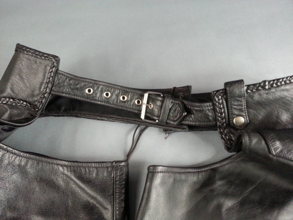 Leather Headquarters Size 3XL Leather Chaps Black