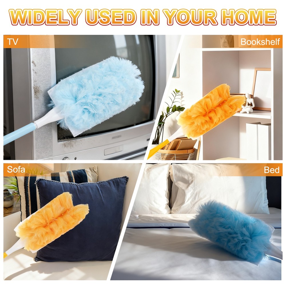 1 Count Blue Handle Refill, with 10 Blue Dusters