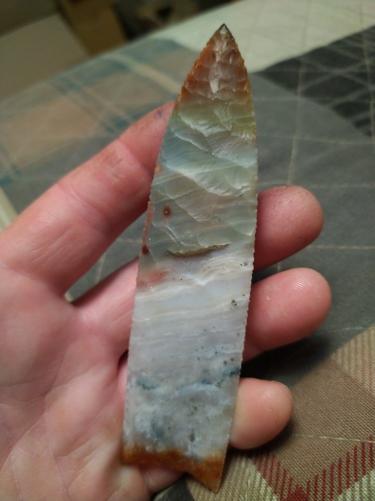 Clovis Ocean Wave Agate 5" x 1 1/4"(MIKE COOK POINT)