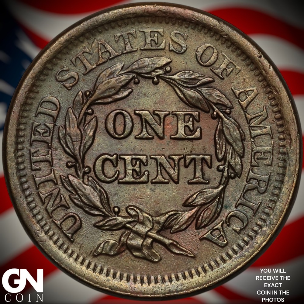 1851 Braided Hair Large Cent A0661