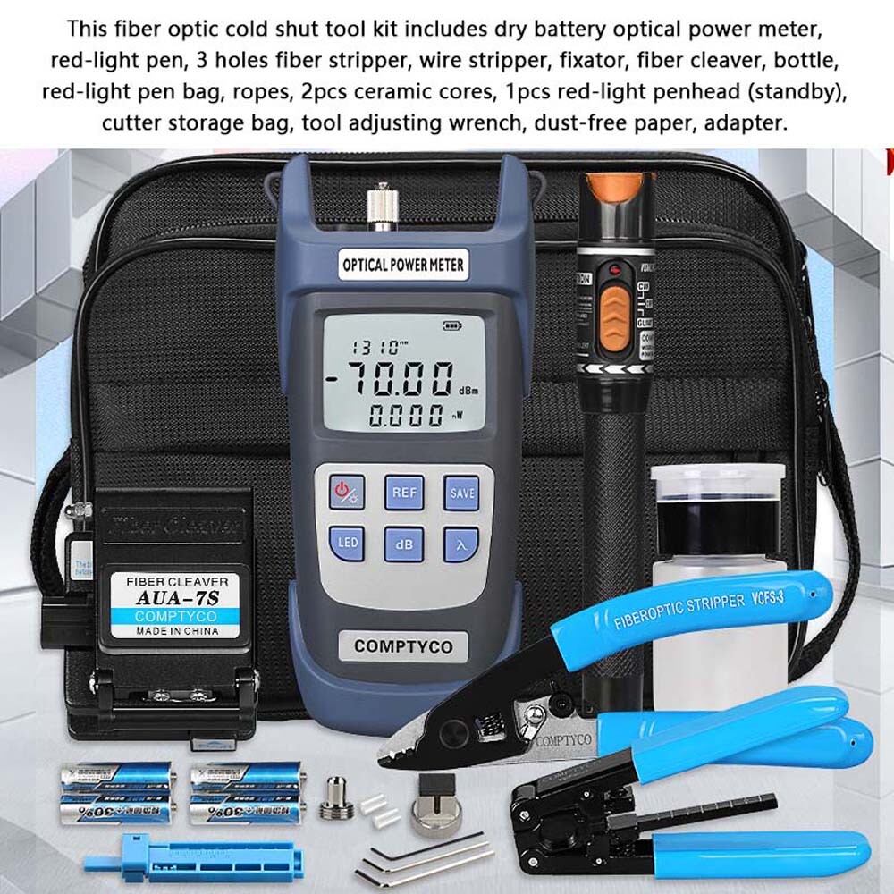 FTTH Optic Cold Shut Tool Kit Multifunctional Splicer Optical V5Q7